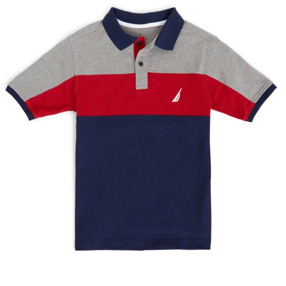 BOYS' BREEZE JERSEY PIQUE HERITAGE POLO
